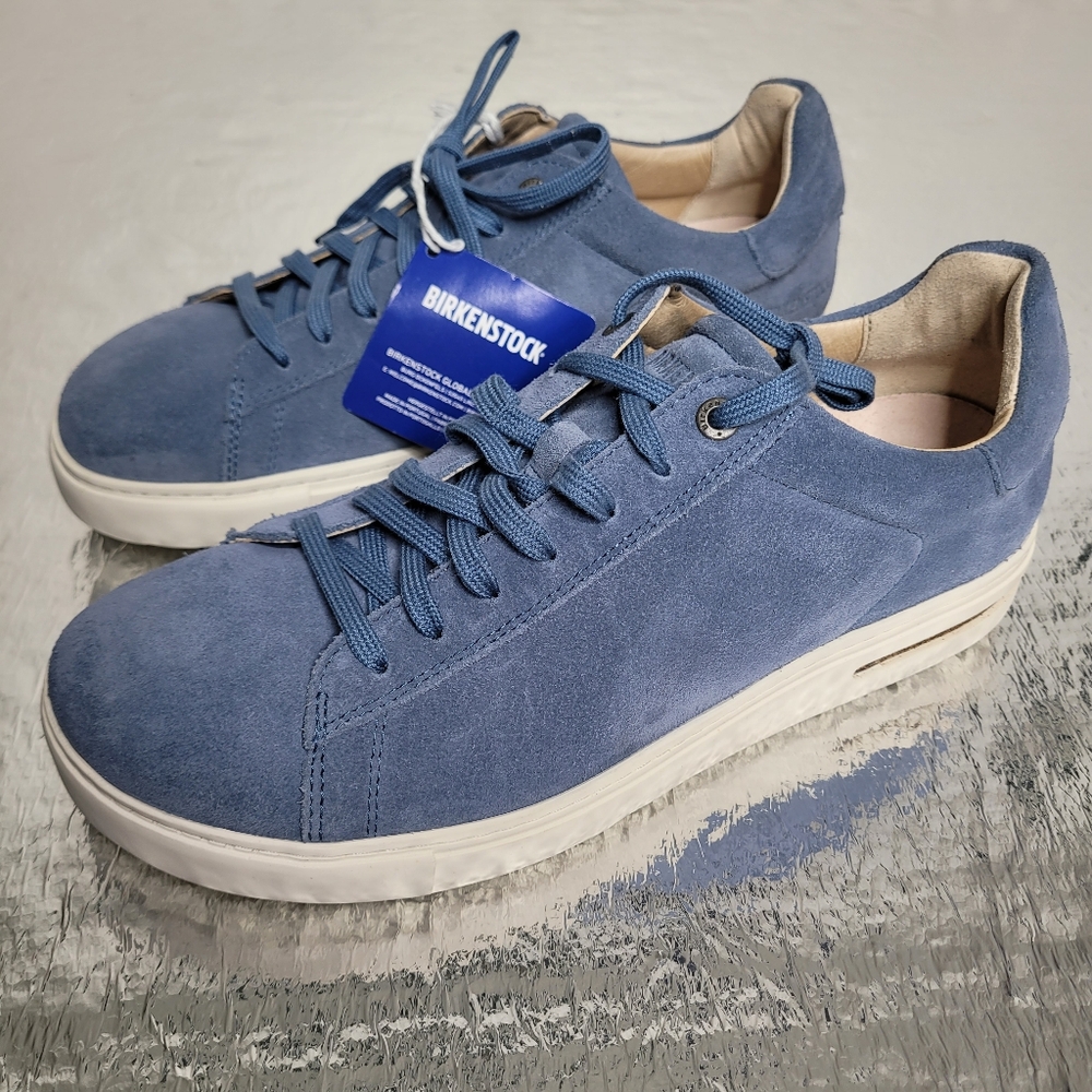 Birkenstock Bend Low Mens Size 9 Shoes Elemental Blue Casual Suede Sneakers NEW